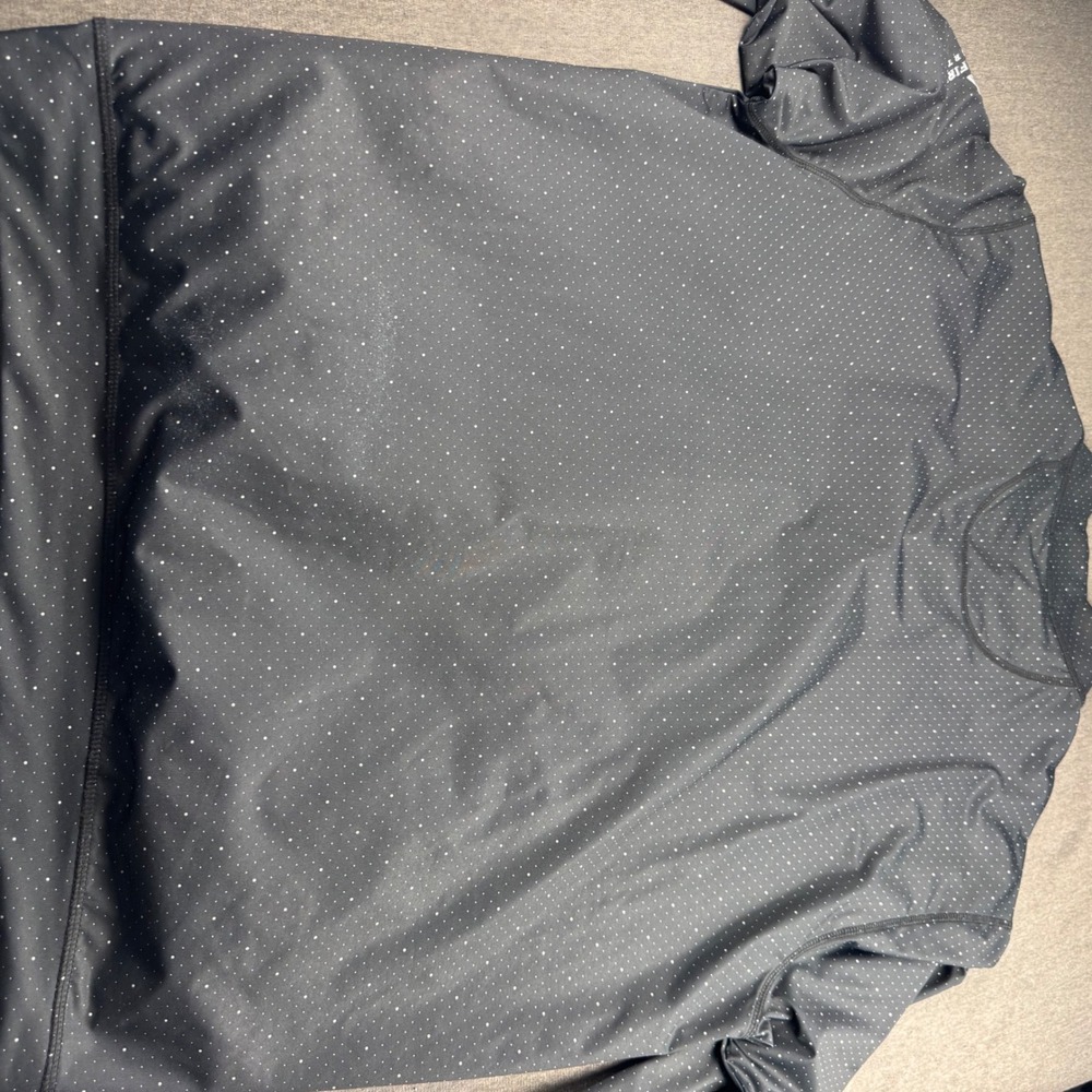 Angel Fire Golf Country Club Mens XXL 1/4 Zip Pullover Grey Dot Bamboo Charcoal - Picture 9 of 10